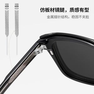 S34204 Magnetic Polarized Sunglasses TR90 <b>Frame</b> TAC Lens UV400 Protection Anti Glare Unisex Outdoor Driving - Product Image 4