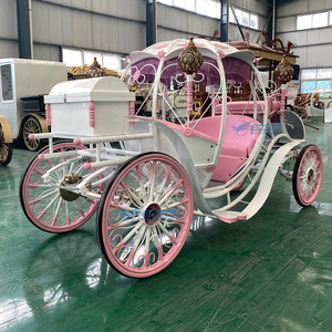 Nuevo Carroza Eléctrica de Estilo Europeo con Asientos Rosados para Bodas, Transporte Especial para Bodas - Product Image 2