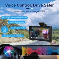 Le plus récent moniteur Portable Carplay écran tactile miroir lien/Google/GPS Navigation sans fil Apple Carplay Android Auto autoradio
