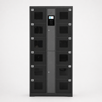 Casillero Inteligente de Carga para Teléfonos con 12 Puertas y Ventanas de Privacidad Tintadas, Gabinete con Código PIN para Oficina, Hospital y Sala VIP - 2026