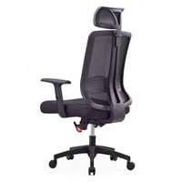 2024 Chaise de direction ergonomique tout en maille Hbada Premium Black Design moderne de haute qualité pour de longues heures de travail