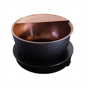 Fauteuil de pédicure Amson en laiton et cuivre avec chariot, finition noire thermolaquée, repose-pieds martelé, modèle 40186 - Product Image 1