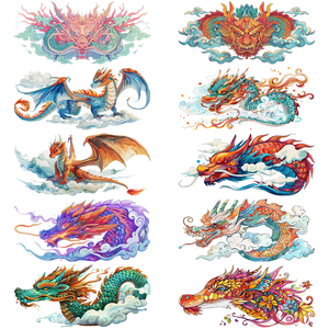 Envolturas UV DTF <span class=keywords><strong>de</strong></span> Dragón, Envolturas Personalizadas con Logotipo <span class=keywords><strong>de</strong></span> Terror, Transferencias UV DTF para Tazas, Adhesivos para Tazas con Transferencia UV - Product Image 6