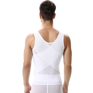 Slimming Vest Body Shaper für Men Mesh Abdomen Thermo Tummy Shaperwear Waist Sweat <span class=keywords><strong>Corset</strong></span> mit Control Belly gürtel Tops - Product Image 4