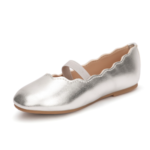 Zapatos de Baile para Niñas al por Mayor, Zapatos Planos con Elástico Ondulado Simple - Product Image 6