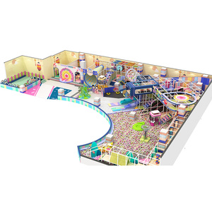 Équipement de terrain de jeu intérieur en gros, équipement de terrain de jeu athlétique commercial, équipement de parc à double toboggan en plastique - Product Image 3