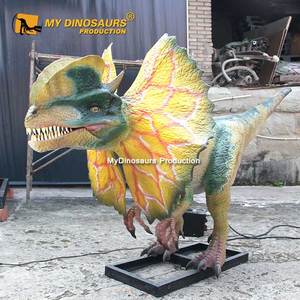 Bức Tượng Khủng Long Dilophosaurus Khủng Long Bằng Sợi Thủy Tinh Giống Như Thật Của Tôi Để Bán - Product Image 5
