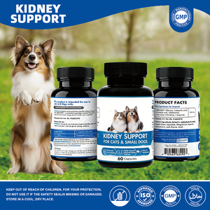 Formule rénale brevetée avancée pour chats et petits chiens – 60 capsules pour soutenir la fonction rénale normale à l'âge avancé - Product Image 3