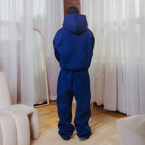 Set di abbigliamento sportivo di lusso con cappuccio e pantaloni sportivi 100% in cotone con cappuccio e tuta da uomo - Product Image 3