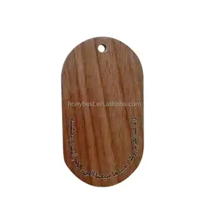 개인화 된 교수형 선물 표지판 나무 컷 아웃 조각, 조각 호두 미니 나무 태그 구멍이있는 공예 라벨
