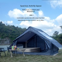 Tente de camping gonflable automatique en stock, tente pneumatique épaisse et imperméable, installation facile pour la randonnée, le camping familial en extérieur