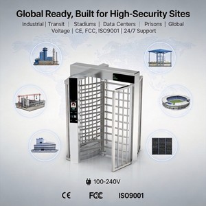 아이언맨 풀하이트 턴스타일 SUS304 스틸 안티테일게이팅 다중인식 턴스타일 (데이터센터, 교도소용) - Product Image 2