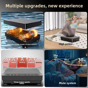 4 डी एब्स कंपन प्लेट व्यायाम मशीन कम्पेटर बॉडी शेकर वजन घटाने रिमोट प्रतिरोध बैंड पर्यावरण के अनुकूल घरेलू उपयोग - Product Image 6