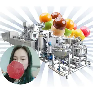 Round Flat Ball Small Stick Lollypop Die Form Production Line Hard Candy Lollipop Make Machine