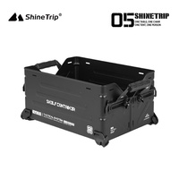 Boîte de rangement extérieure pliable en alliage d'aluminium pour camping, tactique, multifonction, avec accessoires de combinaison, 54x38x39cm, 8kg