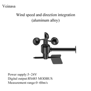 XS-WSDS02 סוג סגסוגת אלומיניום ABS תחנת מזג אוויר מטאורולוגית משולבת חיישן כיוון מד רוח -10~50 - Product Image 5