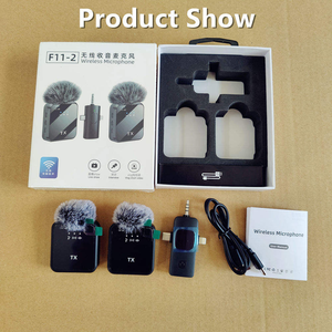 3 in 1 Wireless Clip-on <b>Microphone</b> Type C 3.5mm Receiver Noise Cancelling Mic for Mobile Phone Camera PC - Product Image 2