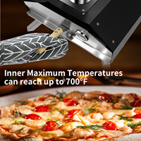 Offre Spéciale boulangerie extérieure en acier inoxydable four à pizza électrique four à pizza mini four à pizza avec minuterie