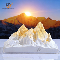 Diffuseur de parfum pour la maison avec base en bois, design Montagne Paysage Mondial, décoration