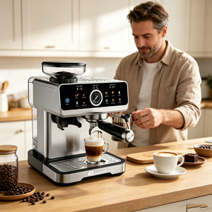 Macchina Professionale per Caffè Espresso e Cappuccino Anbolife, Produzione all'Ingrosso, Personalizzabile, 20 bar, Controllo Touch IMD, Preparazione Silenziosa - Product Image 6