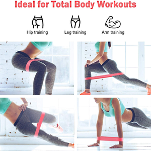 Set di Fasce Elastiche in Lattice per Esercizi di Resistenza, Allenamento di Forza e Stretching a Casa - Product Image 5