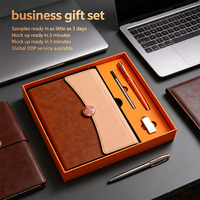 Offre Spéciale : Coffret Cadeau d'Entreprise en Cuir PU Gaufré avec Carnet, Stylo, Clé USB et Recharges – Idéal pour Anniversaire et Promotion (OEM)