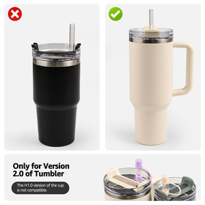 Taza de Viaje OEM de 40 oz, Termo de Acero Inoxidable con Grabado, Taza de Café de 30 oz, Vaso de 40 oz con Asa - Product Image 2