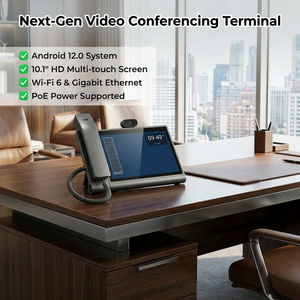 Terminal de Vidéoconférence Intelligent HA05 10,1 Pouces Écran Tactile Android 12 Protocole IP POE SIP Téléphone VoIP Marque ODM/OEM Shandong - Product Image 4