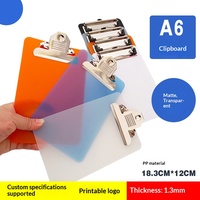 Clips de presse-papiers en plastique robuste A4/A5/A6 avec design à dents à ressort - Clip de reliure pour l'organisation de la papeterie