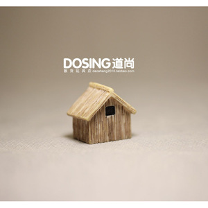 Modelo de Casa en Miniatura de Resina de 2.7cm de Alto, Adorno para Paisaje de Bonsái - Product Image 5