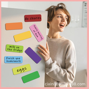 Etiqueta Magnética <span class=keywords><strong>Autoadhesiva</strong></span> de PET para Nombre, para Uso en Oficina y Hogar, Reutilizable, Borrable/Escribible, para Refrigerador, <span class=keywords><strong>Pizarra</strong></span> <span class=keywords><strong>Blanca</strong></span>/<span class=keywords><strong>Pizarra</strong></span> Negra - Product Image 4