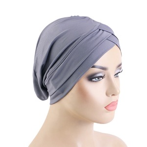 Bonnet sous-hijab islamique en modal uni, chapeau sous-hijab musulman, turban extensible, chapeau couvrant intégral, hijab intérieur - Product Image 4