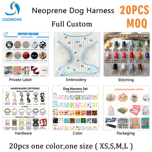 <span class=keywords><strong>Harnais</strong></span> et laisse personnalisés <span class=keywords><strong>pour</strong></span> petit chien, ensemble collier et laisse réglables, <span class=keywords><strong>harnais</strong></span> anti-traction en néoprène rembourré, design élégant - Product Image 4