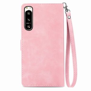 Étui portefeuille à rabat design papillon pour <span class=keywords><strong>Sony</strong></span> Xperia 5 IV, pour Redmi A1 pochette de carte de crédit - Product Image 2