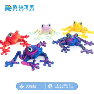 Set di Figurine di Rane Stampate in 3D, Articolate e Posizionabili, Giocattoli da Collezione e Decorazione - Product Image 4