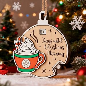 Pafu Navidad cuenta regresiva decoración 2026 divertidos días colgantes hasta Navidad cuenta regresiva signo Navidad Adviento calendario ornamento - Product Image 1