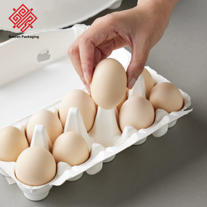 Boîtes d'emballage pour œufs Baoren, biodégradables, antichoc, résistantes aux chutes, blanches, haut de gamme, boîtes d'emballage intégrées, boîtes de protection pour œufs - Product Image 5