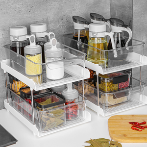 Estante de Fregadero Deslizante Moderno de 2 Niveles a Precio de Fábrica, Estantes de Almacenamiento para Gabinetes, Cesta Deslizante para Gabinetes - Product Image 6