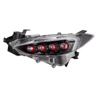 Dragon Crest 1416 Ensemble de phares pour Mazda3 Axela, mise à niveau 45W, clignotants dynamiques, lentille matricielle en cristal, feux de jour LED