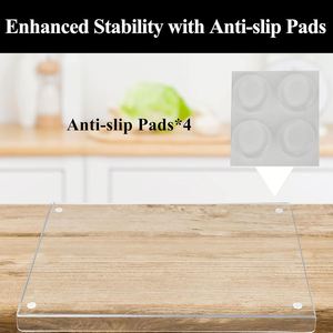 Low MOQ 3mm Non-slip <b>Acrylic</b> Sheet Natural Eco-Friendly Rectangle Large Chopping <b>Block</b> Cutting Board Lip for Kitchen OEM/ODM - Product Image 4