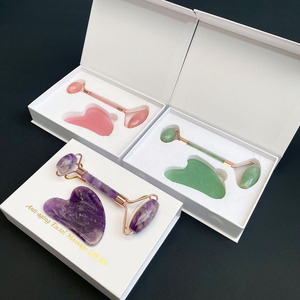Roller Pijat Wajah Batu Kristal Grosir, Roller Jade, Set Pijat Wajah Gua Sha - Product Image 6