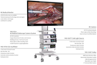 Système d'endoscopie médicale manuelle IKEDA YKD-9211 4K UHD, tour de laparoscopie complète pour la chirurgie