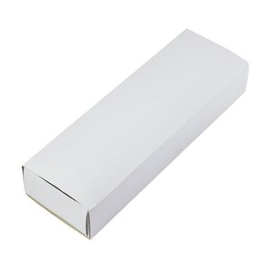 Scatola di cartone bianca per la conservazione di documenti in carta, forma rettangolare 12x6x2 pollici - Product Image 2