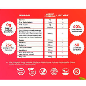 Смесь цитрусовых бергамотов без сахара, экстракт 25:1, мармелай для снижения уровня холестерина с помощью сосновой коры - Product Image 5