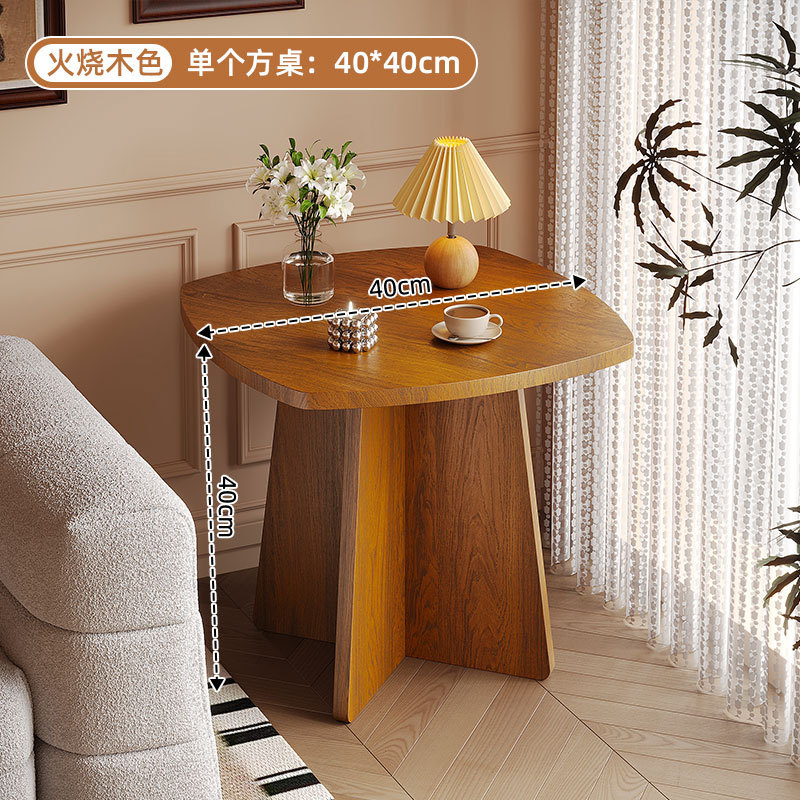 [Square Design] Flamed wood, 40mm in diameter and 40mm in height