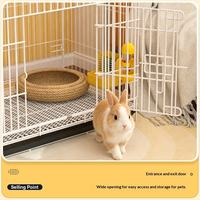 Cage à lapins pliable en fer de haute qualité, personnalisable, pour usage domestique, intérieur, petit et moyen format, pour lapins et voitures, vente en gros, usine OEM
