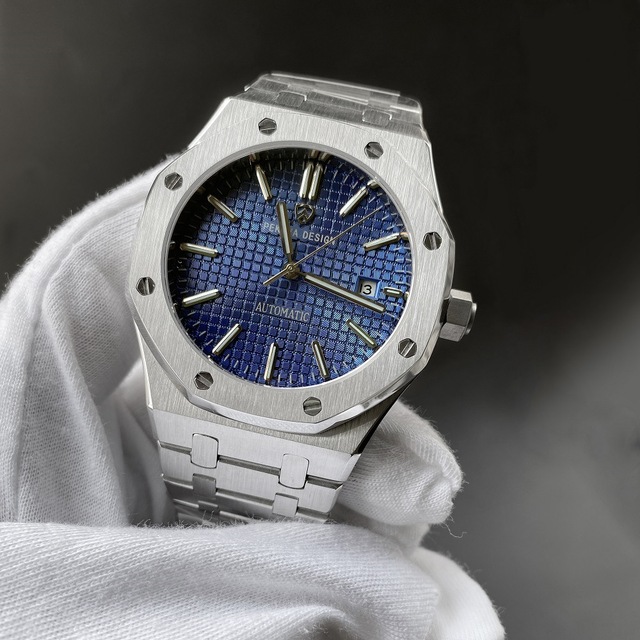 Pekova Design PM050 Own Brand Comely Men Mechanical Watch Superior Steel Band Luxury Calendar Waterproof Casual Business Watches