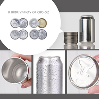 Boîtes en aluminium de 330 ml et 355 ml pour boissons, avec couvercles en aluminium