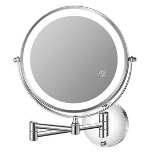8.5in 2000mAh đôi bên mở rộng cánh tay 360 xoay khách sạn treo tường Magnifying trang điểm thắp sáng Vanity gương gmd851 - Product Image 1