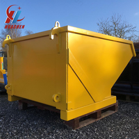 Camion à benne basculante en métal basculant ramasseur d'ordures ménagères pour usines de fabrication et fermes conteneur à déchets bacs à sauter vente en gros